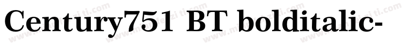 Century751 BT bolditalic字体转换